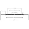 Mesures de la barre olympique droite