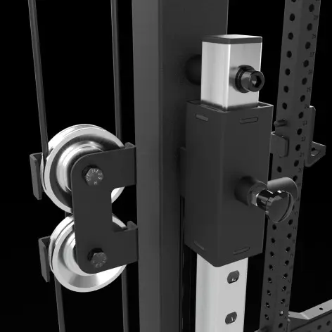 Half rack avec poulie à disques