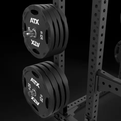 Half rack à squat avce broches de rangement multiples