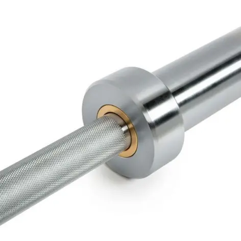 Barre droite de musculation avec logo ATX rouge - vue 3