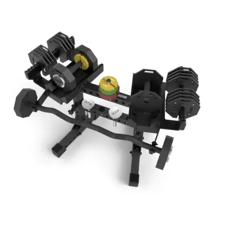Paire d’haltères modulaires Octa Dumbbells avec support de rangement