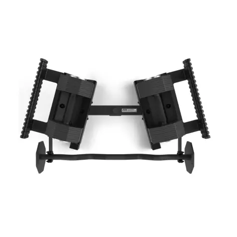Support de rangement avec haltères modulaires et barre SZ