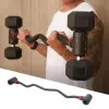Barre courbée de musculation pour haltères