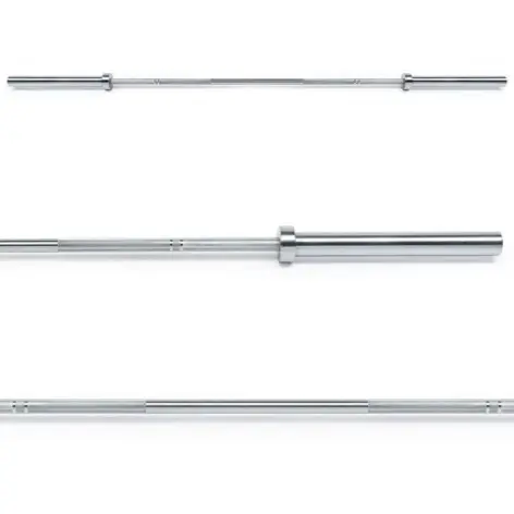 Barre olympique de 220 cm de long chromée
