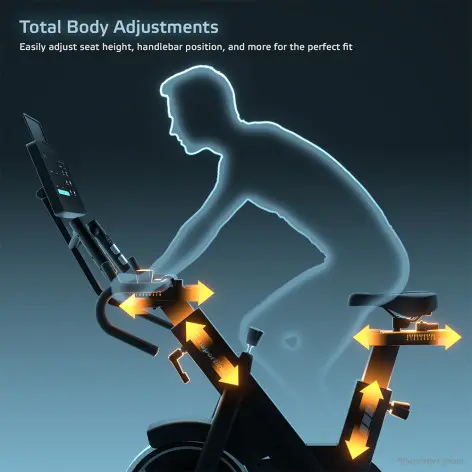 Vélo de cardio réglable