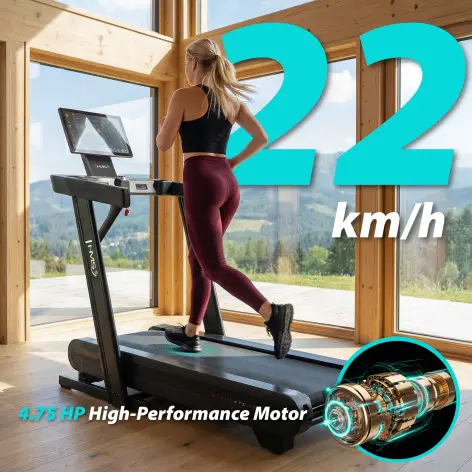 Tapis de course avec vitesse ajustable