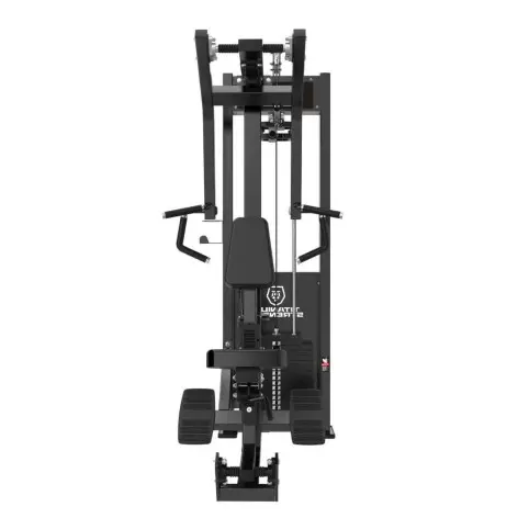 Seated row machine à charge guidée