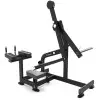 Plate loaded leg curl machine