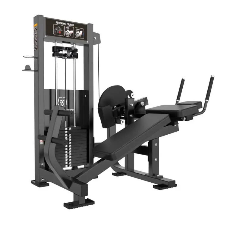 Machine abdominal crunch à charge guidée