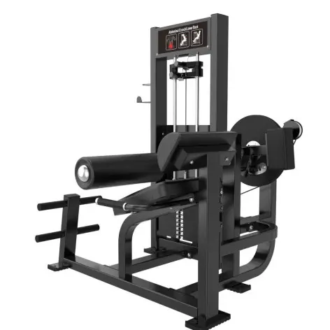 Back extension machine dual crunch abdominal