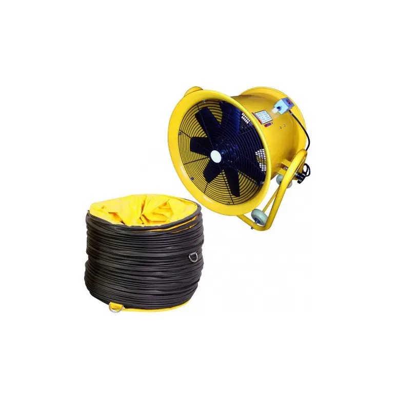 Ventilateur extrateur gros débit 50 cm + gaine 5 mètres