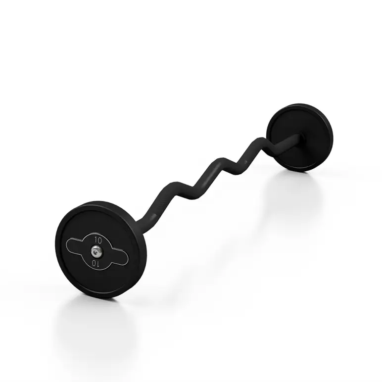 Barres d'haltères EZ préchargées professionnelles 10 à 55 kg