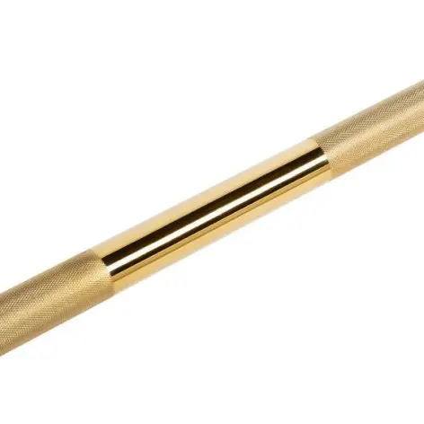 Barre de musculation olympique en or - vue 4