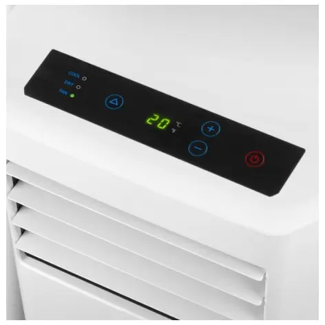 Climatiseur télécommandé 1000W mobile 320 m3 /h - vue 2