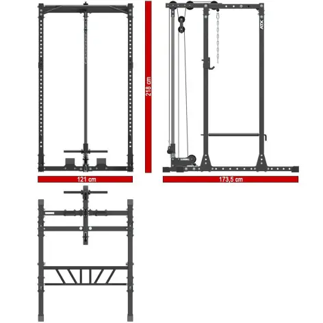 La rack à squat de musculation capacité de charge 1 tonne - vue 7