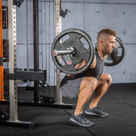 Mini block squat