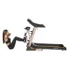 Tapis de course avec support d'exercices pour abdominaux