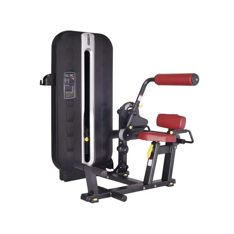 Station de musculation pour les lombaires avec colonne de poids