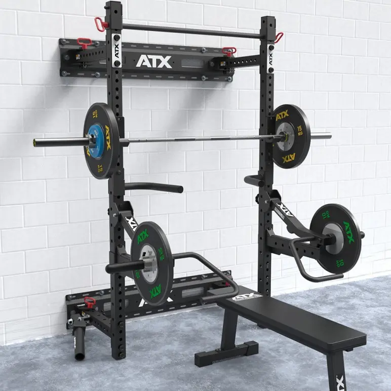Pack matériel musculation half rack mural pliant