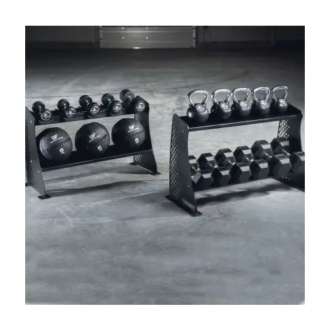 Rack d'haltères pour salle de musculation professionnelle - vue 3