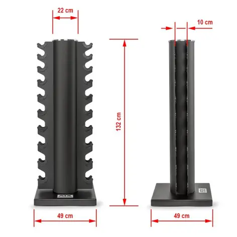 Colonne de stockage pour haltères courtes - vue 5