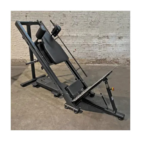 Presse à cuisses hack squat de musculation - vue 2