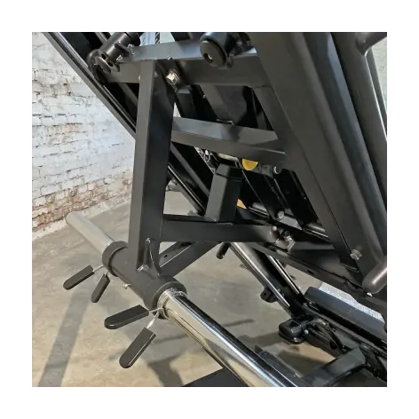 Presse à cuisses hack squat de musculation - vue 3