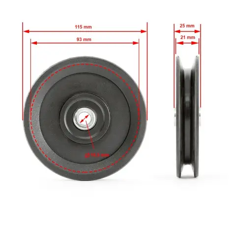 Roulement pour machine à poulie vis à vis / poulie haute et basse ATX - vue 3