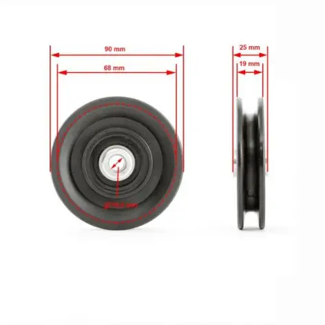 Mesures de cet accessoire pour machine à poulie