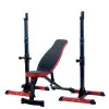 Pack homegym banc de musculation réglable et chandelles repose barre - vue 2