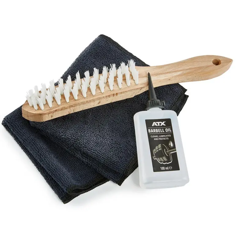 Kit de nettoyage et d'entretien pour matériel de musculation huile brosse et micro-fibre