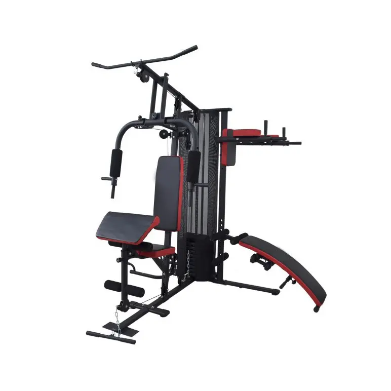 Station de musculation Homegym multi-fonctions avec colonne de poids