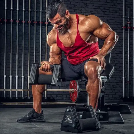 haltères hexagonaux