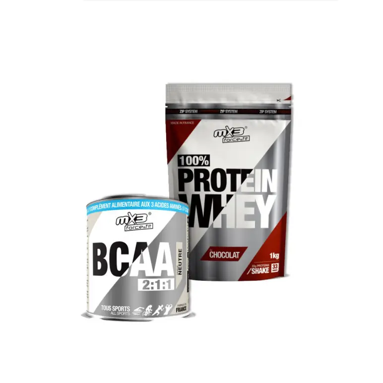 Pack éco Whey 1 kg et BCAA 400 grammes