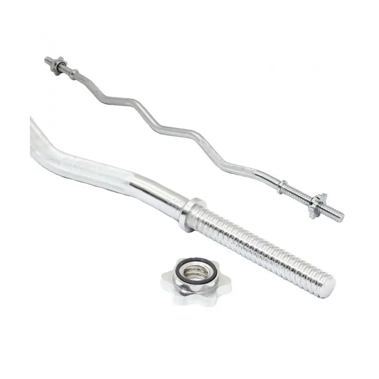 Barre E-Z de curl 120 cm filetée pour disques standards - vue 1