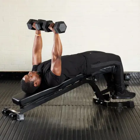 Banc musculation réglable avec rouleau de blocage semi-pro - vue 3
