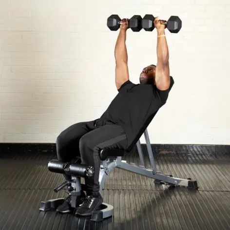 Banc musculation réglable avec rouleau de blocage semi-pro - vue 2