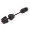 Set de musculation homegym 30 kg barres courtes + barre de connexion - vue 4