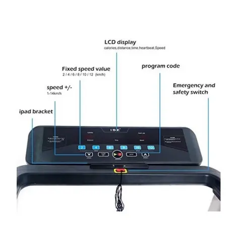 Tapis de course avec écran LCD