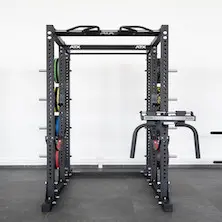 Power rack à squat ATX fitness pour homegym avec kit d'accessoires