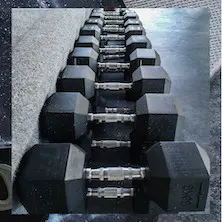 Haltères hexagonaux pour exercices de musculation pour homegym et salle commerciale