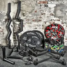 Set d'équipement de musculation pour training de force à la maison