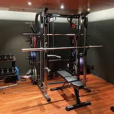 Homeygm set-up pour entraînements de musculation avec ATX fitness
