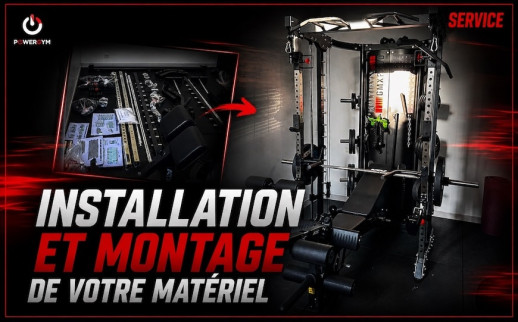 Installation et montage de matériel de musculation partout en France avec Powergym