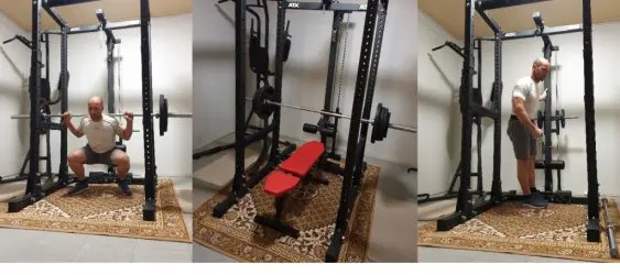 Le Homegym de Yannick avec rack de musculation à poulie en équipement central !