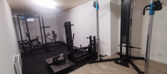 Exemple de Home-gym – La salle d’entraînement de Camille avec le Belt Squat 